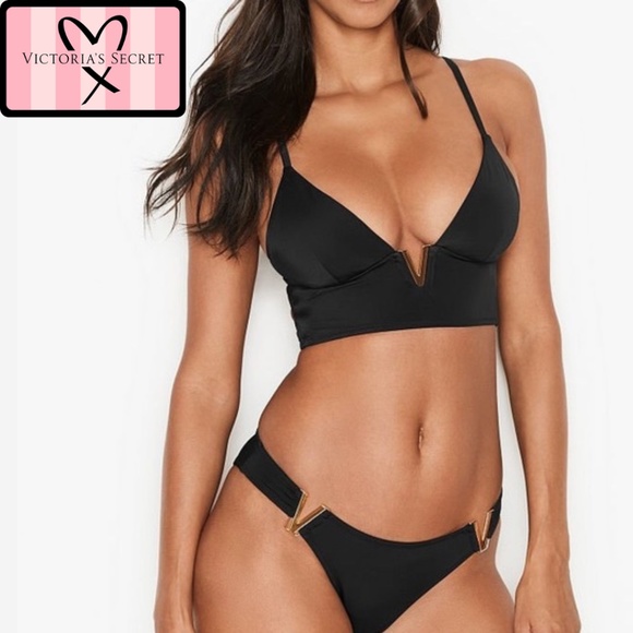 v hardware bralette swim top